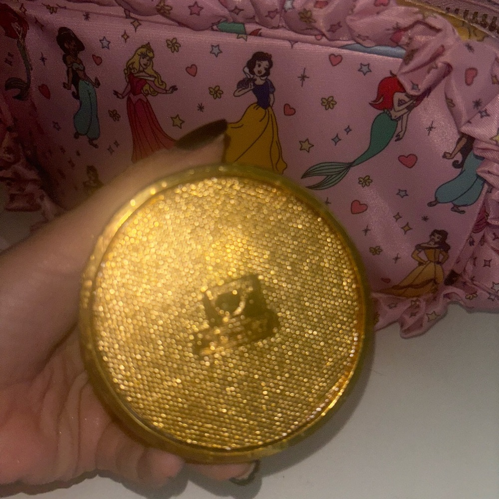 Disney World 50th Arribas Bros Gold and Blue Castle Figurine Crystal Jewelry box - Picture 5 of 5